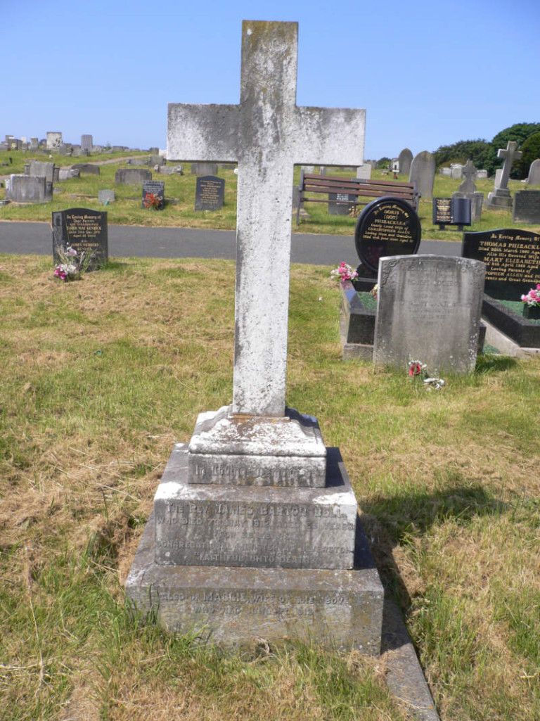 Cross headstone in Dalton Cemetery
